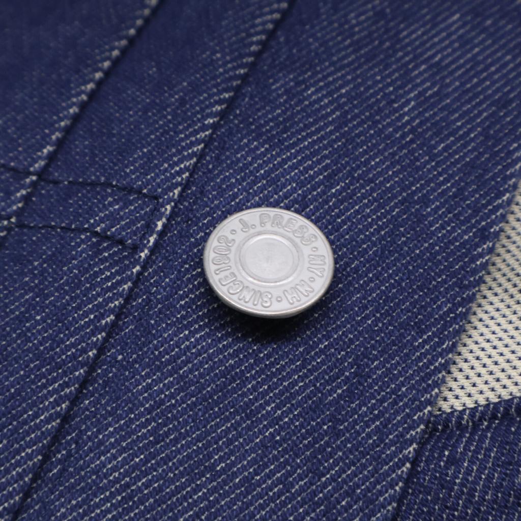 J.PRESS KANEMASA JERSEY Jersey Tracker Denim Jacket Jacket L NavyUsed