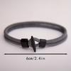 1 sztuka Czarny Zapięcie T Zapięcie Samolotowe Pleciona Bransoletka Mediolańska Kolorowa Bransoletka dla Pary Przyjaźni