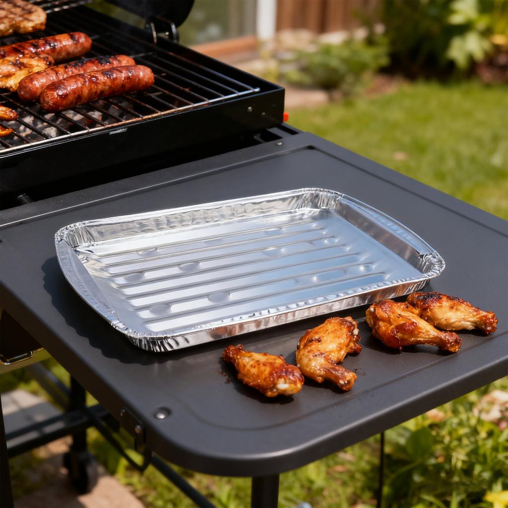 25Pcs Aluminum Foil Baking Mold Oven Safe Sealable Durian