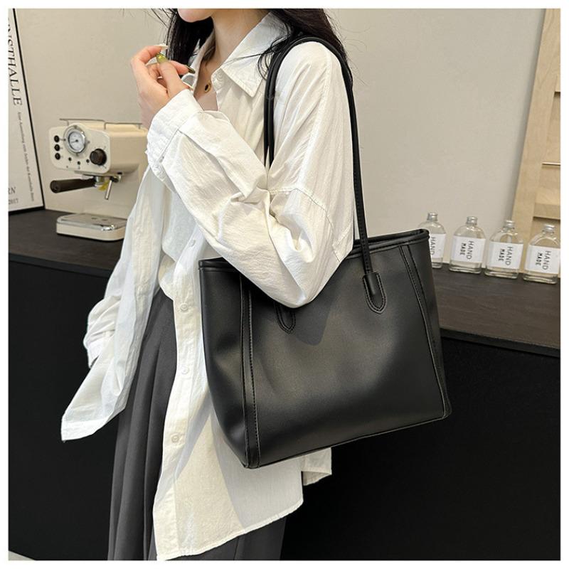 Large Capacity Tote Handbag for Women Faux Leather Shoulder Bag Office Commute Purse CLE