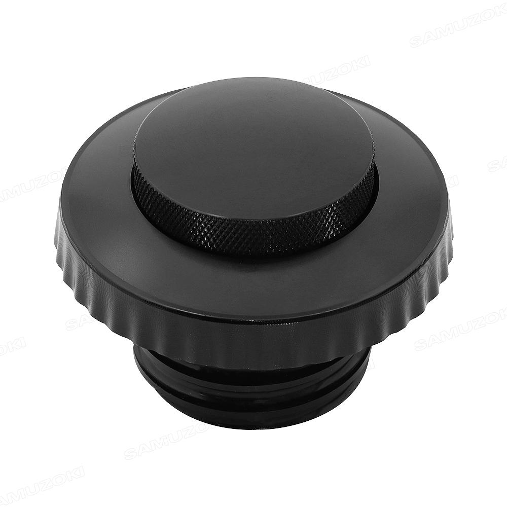Motorcycle Black Pop Up Fuel Tank Cap Right Hand Thread Reservoir Gas Cap For Harley Dyna Softail Fatboy Touring Sportster XL883