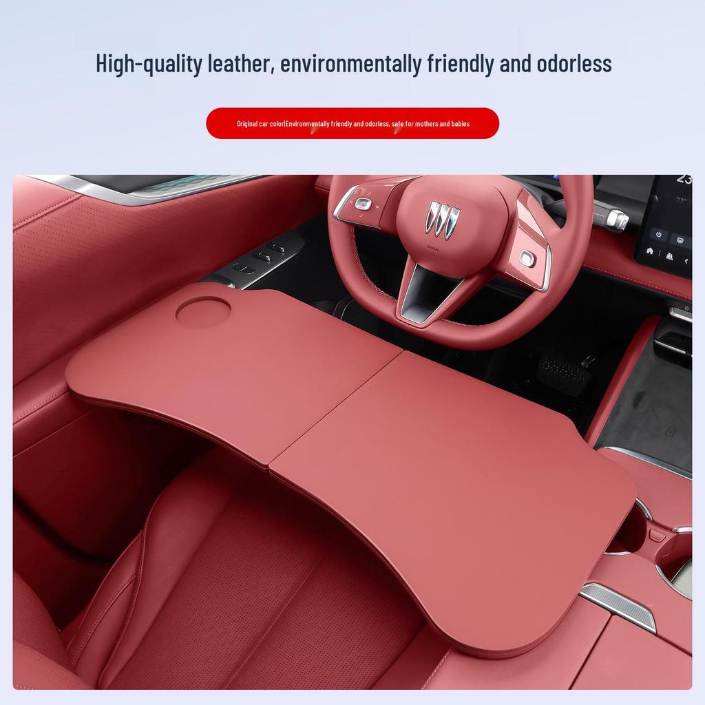 Multi-Functional Car Table: Folding Laptop Stand & In-Car Dining Desk with Cup Holder