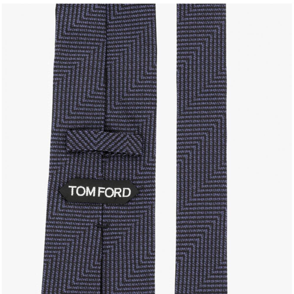 Tom Ford Silk Tie Check Pattern Hb825