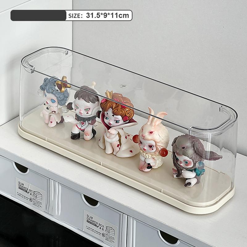 Clear Display Case for Minifigure Figures Display Box,1-3 Layer Story Minifigure Display Cabinet for Collectibles Action Figures