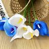 Real Touch Artificial Calla Lily Flower 13.4" Lifelike Faux Flower Branch for DIY Wedding Bouquet Home Indoor Table Centerpiece