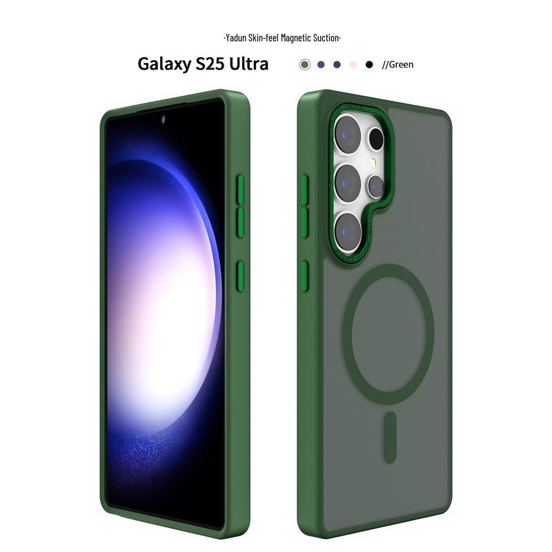 Samsung S25 Ultra Magsafe Frosted Magnetic Phone Case Skin-feel S24 Protective Cover