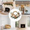 handmade Artificial Flower Wreath For Door Hanging Fake Flower Plant Wedding Pendant Garland Thanksgiving Wall Decoration 40cm