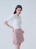 LORDLOAR Back Slit Collar 3/4 Sleeve Knit White