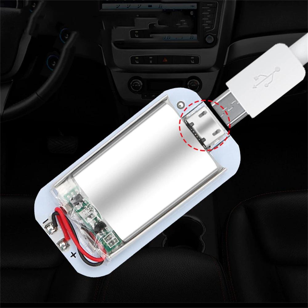 Car LED Touch Light Mini Portable Wireless Dome Light USB Rechargeable Interior Reading Lamp for Car Roof, Trunk, Camping