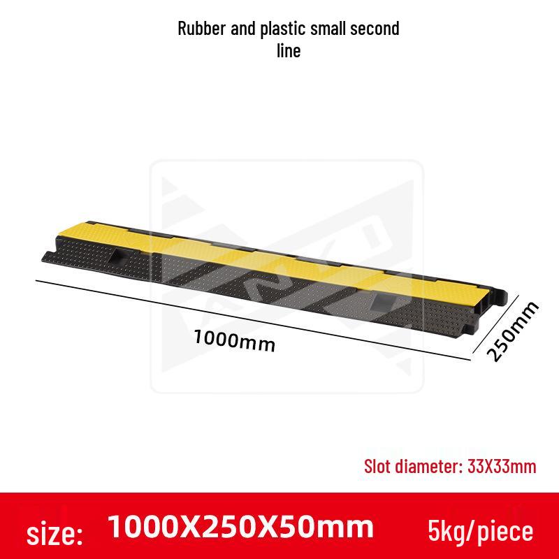 Cable Protection Raceway: Rubber & Plastic Speed Bump for Roads, Construction, and Indoor/Outdoor Use