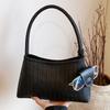 2025 Summer New French Oblique Span Bag Trendy Hand Bag Fashion Woven Shoulder Underarm Baguette Mother Bag Women