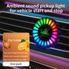Car air outlet aromatherapy rhythm light car mounted perfume pickup light voice controlled music atmosphere light