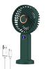Portable Handheld Fan USB Rechargeable Mini Fan Digital Display 5-Speed Adjustment Suitable For Travel Outdoor Office Home