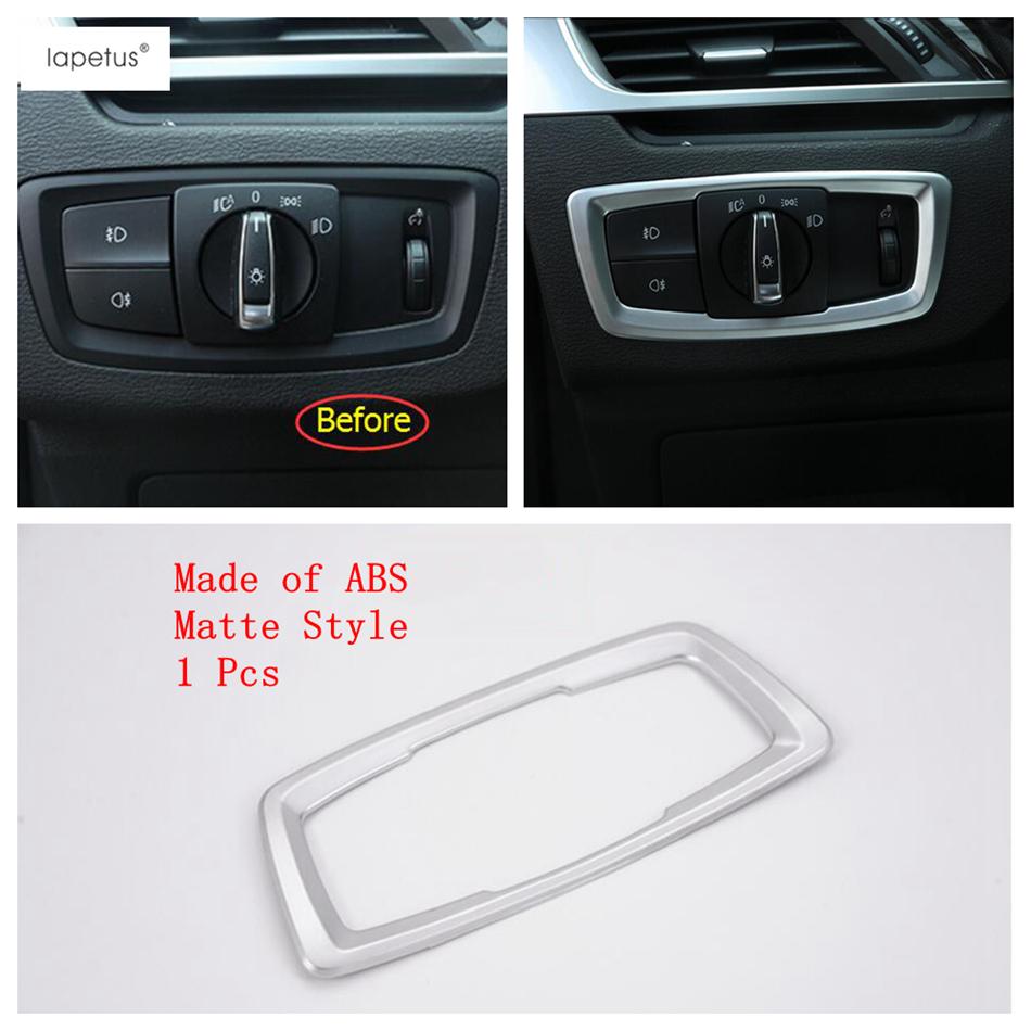 Matte Decoration Accessories For BMW X1 F48 2016 -  Armrest Window Lift Button / Roof Reading Lights Lamps / AC Cover Trim