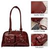 Shoulder Bags for Girl Women Solid Color Handbag Underarm Bag