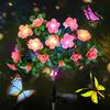 LED Solar Azalea Flowers Garden Lamp Home Decorative Light Landscape Lawn Path Holiday Wedding Lights