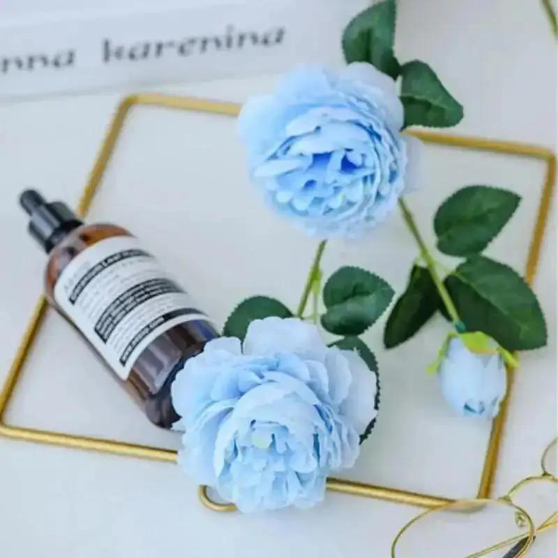 3Heads Rose Beautiful Artificial Peony Flower Practical Wedding Bride Holds Rose Flowers Suitable Party Hotel Decor HomeOrnament