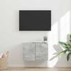 Wall Mounted TV Cabinet Concrete Grey 59.5 x 31 x 40 cm Particleboard