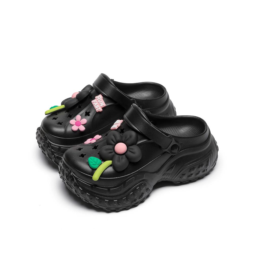 Mode Damen Hausschuhe Hohe Plattform Garten Mode Clogs Schuhe Damen Hausschuhe Dicke Sohle EVA Sandalen Sommer Mädchen Hausschuhe