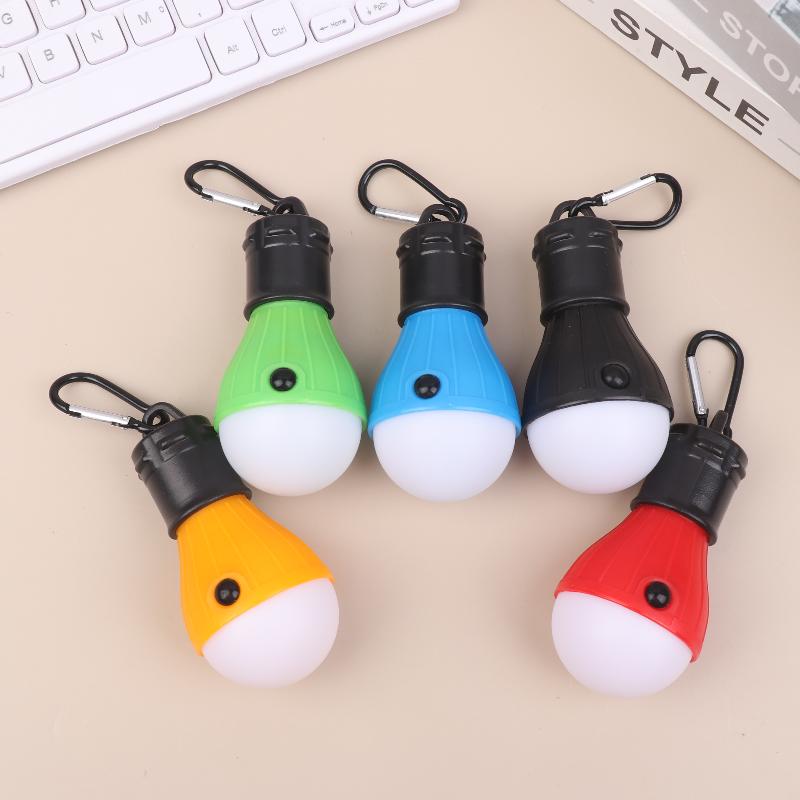 1/4Pcs Emergency Waterproof Adventure Hanging Light Portable LED Camping Lantern Tent Lamp Light Bulb AAA Batteries Powered