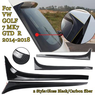 Auto Koolstofvezel Achterruit Zijspoiler Vleugel Voor VW GOLF 7 MK7 GTD R 2014-2018 Auto-styling Auto
