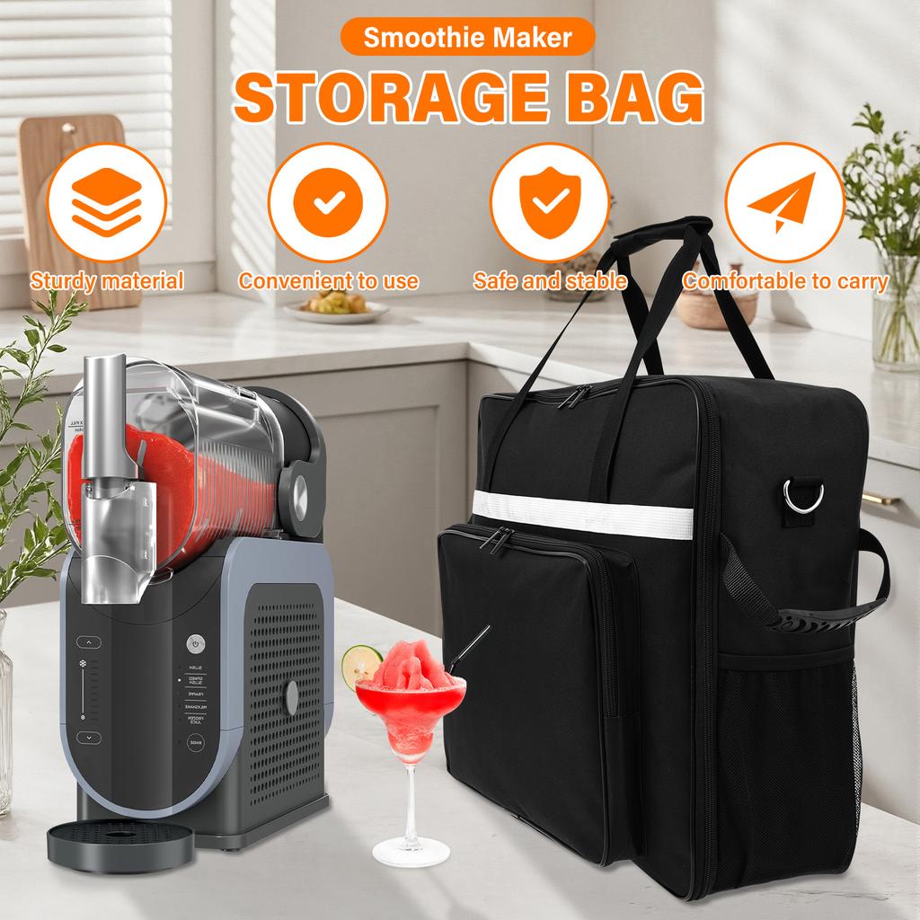 Carrying Bag for Slushie Machine Compatible FS301 FS299 FS300 Waterproof Padded Travel Case Portable Tote Bag Dust Cover
