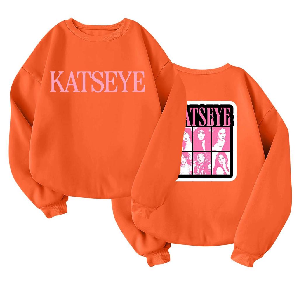 Kids' Fashionable Girls' Lightweight Long-Sleeve Pullover with Pocket Featuring Witch Girl Group Print and Round Neck
