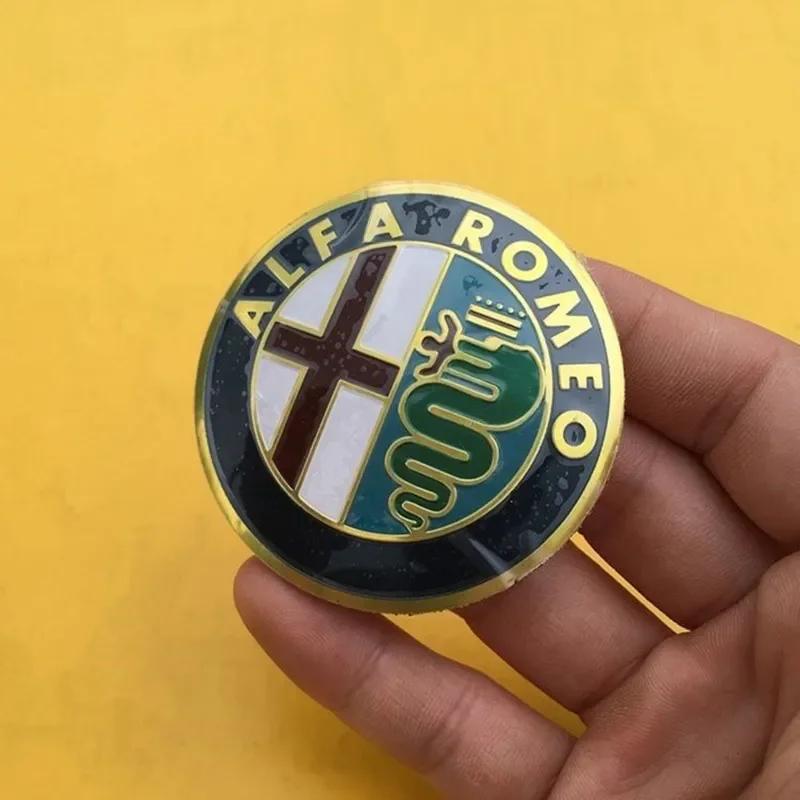 For Alfa Romeo 2026 Hot Sticker 1Pc 40mm Car Steering Wheel Logo Badge Sticker for Alfa Romeo Mito Giulia Giulietta 147 156 166