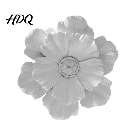 3D Flower Wall Art Resin Decoration Modern Floral Sculpture Living Room Hanging Ornament for Room Home Office