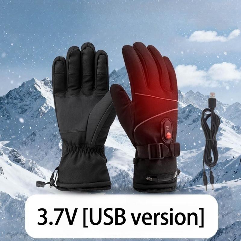 Winter Heated Gloves Waterproof Cold Weather Outdoor Sports USB Powered