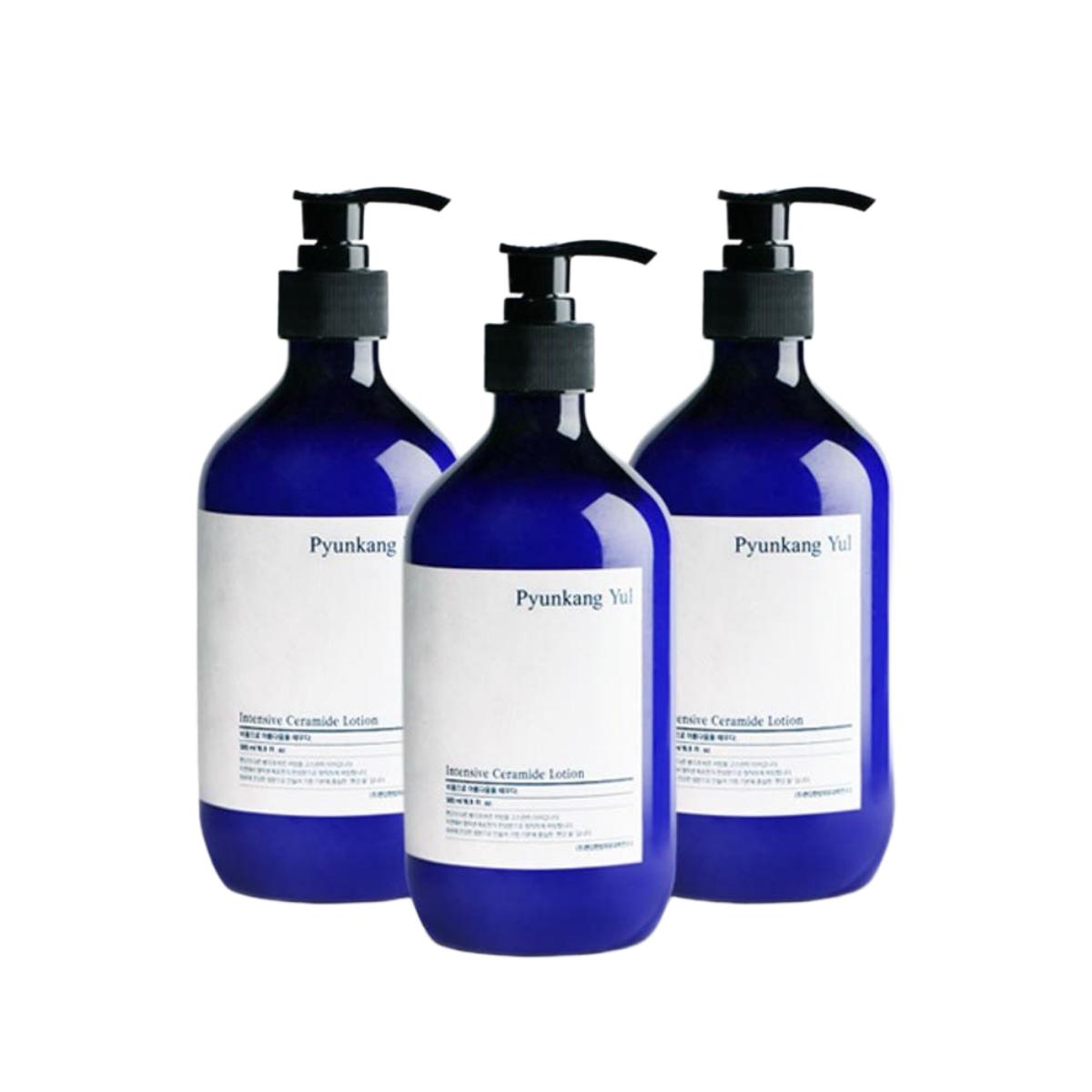 Pyunkang Yul Intensive Ceramide Lotion Deep Moisturizing Body & Face Cream 3-Pack (500ml x 3)