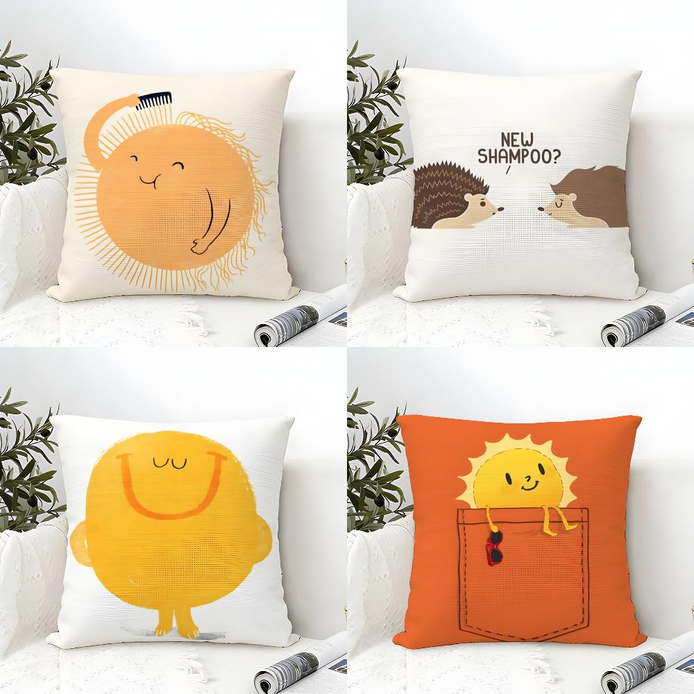 2 Cartoon Fun Pillow Patterns For Toddlers Pillow Case Home Living Room Decoration Linen Pillowcover Pillow Cases Cushion Cover