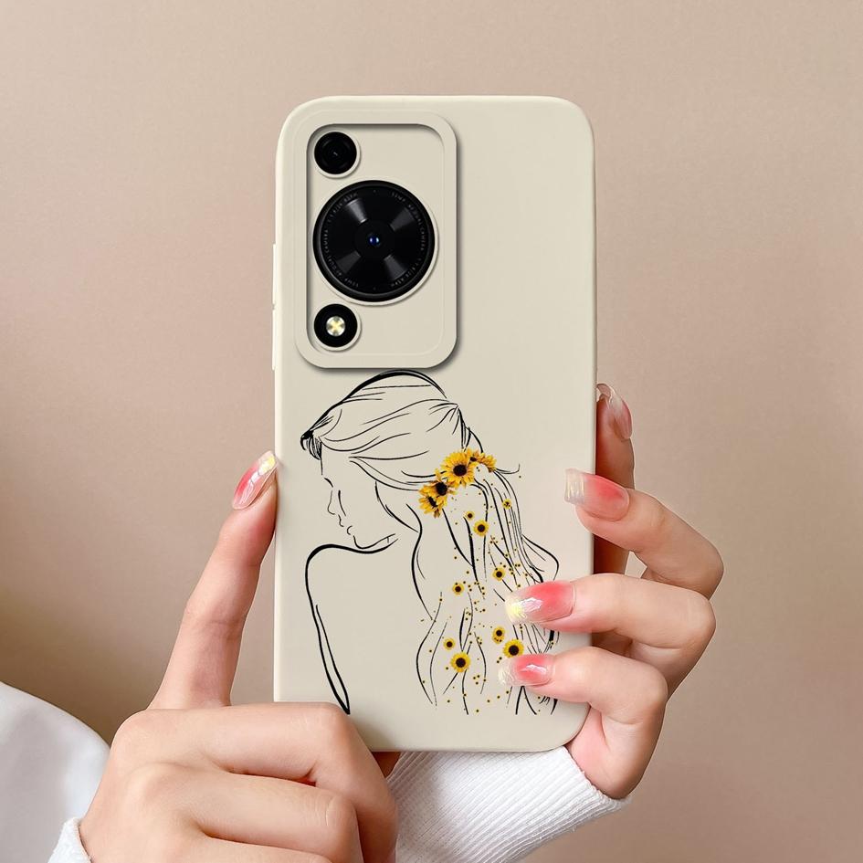 

For Huawei Honor X8B X6A Nova 12 Ultra 12i 11 SE Y72 Phone Cover Case Fashion Sweet Girls Boy Shockproof Matte Liquid Silicone Anti Drop Housing Shell Honor X6A 4G