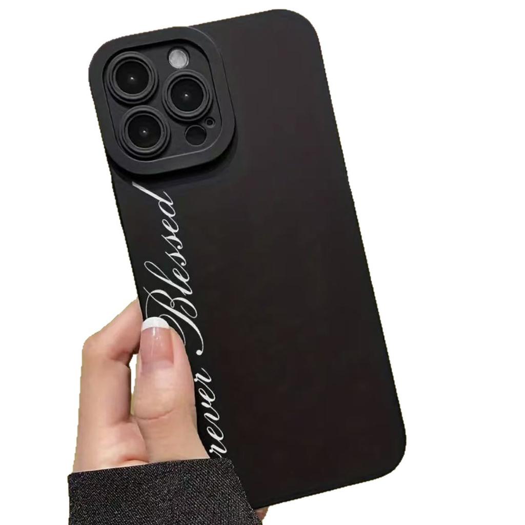 The new simple Korean style is suitable for iphone17 mobile phone case Apple 16promax/15 English 14pro13 Europe and America