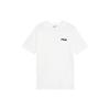 Fila T Shirts Unisex White Crew Neck Moderate Straight Fit (Unisex) T-Shirts FS2RSF2101X OWH