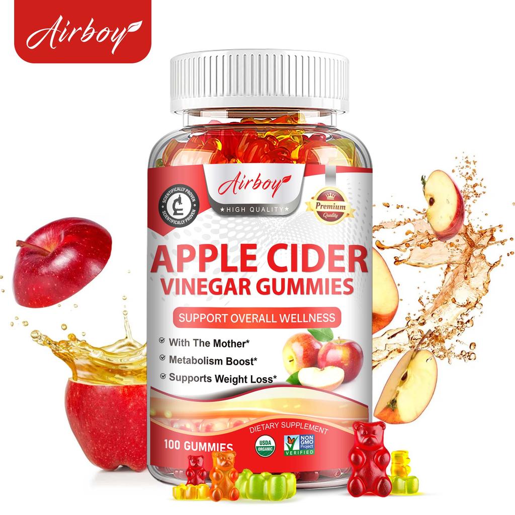 Apple Cider Vinegar Gummies 500mg - Weight Loss, Fat Burning, Improves Digestion