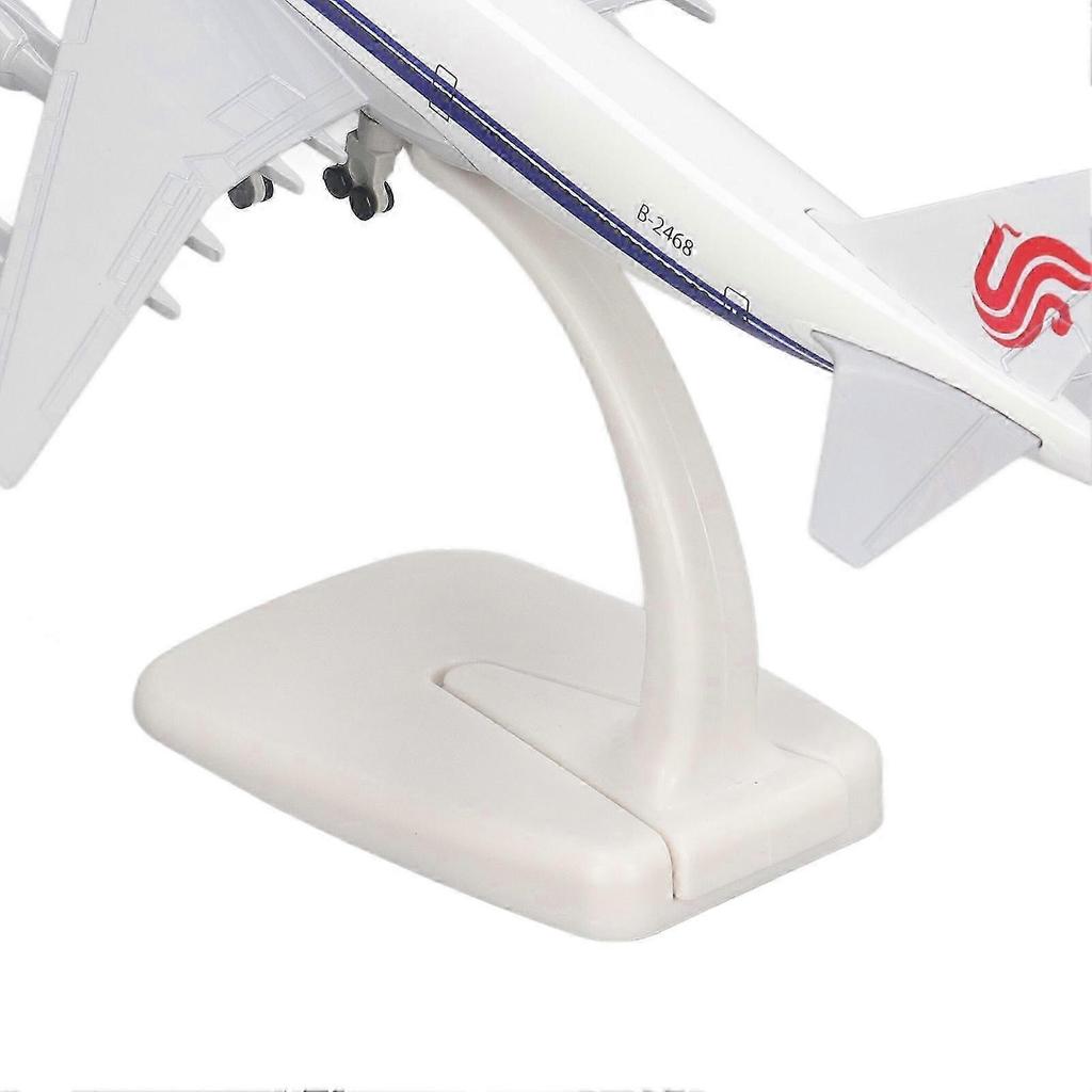 Delicate Diecast Airliner Model Alloy Simulated Passenger Plane Model with Stand for Kid Adult 7.9 Inch
