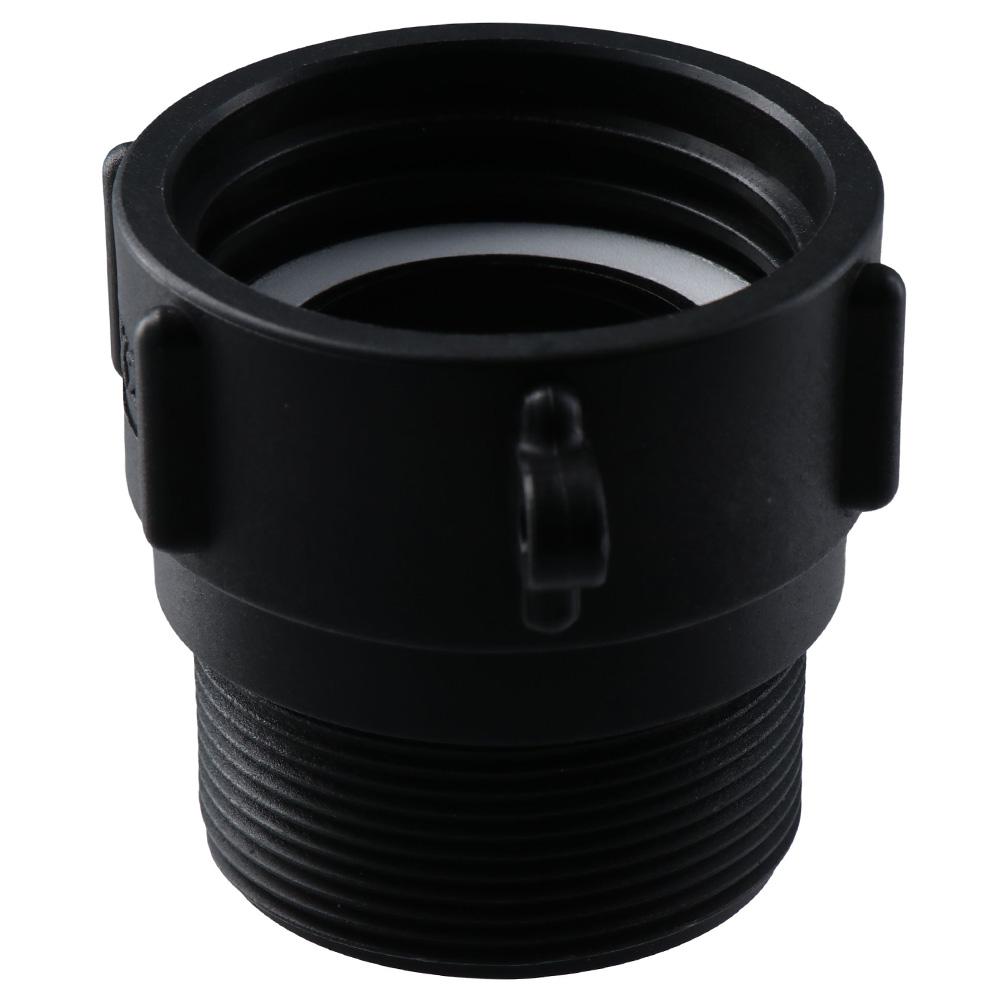 IBC Tote Fittings Plastic IBC Tote Adapter 2 Inch Black Ton Bucket Joint Accessories Filament Tank Adapter Tote Connector