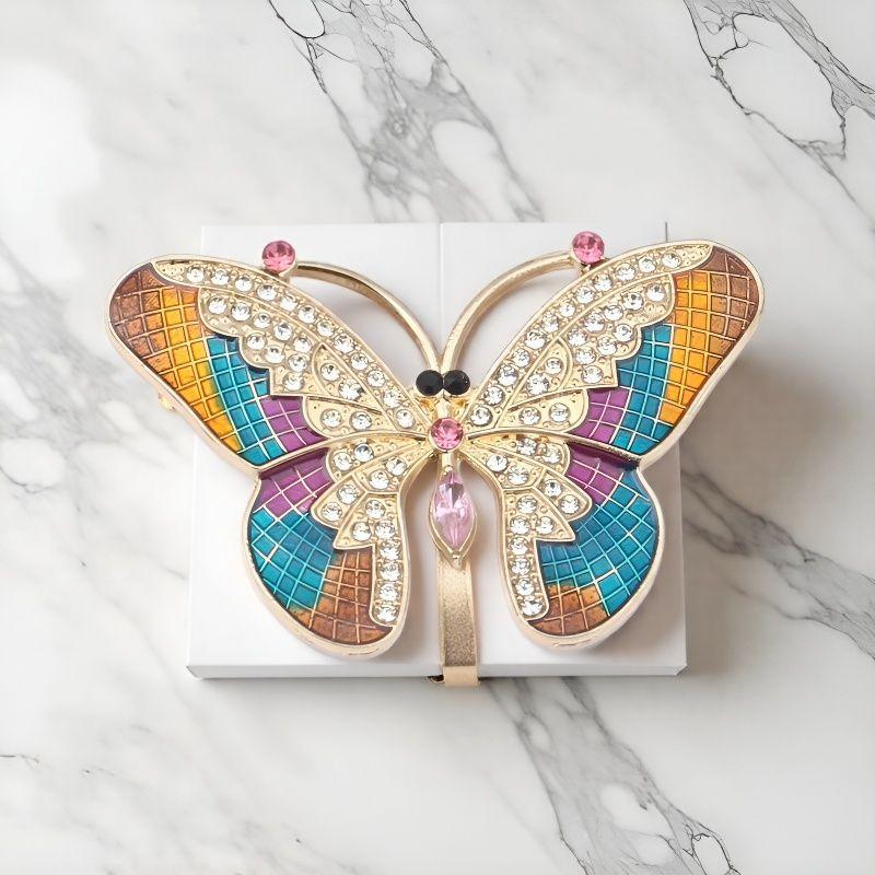 

Butterfly High-end Light Luxury Temperament Colorful Oil Dripping Women s Accessories Brooch 3*5CM