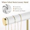 Space Saving T Shaped Jewelry Display Stand with Detachable Layers Metal and Wood Construction for Earrings Rings