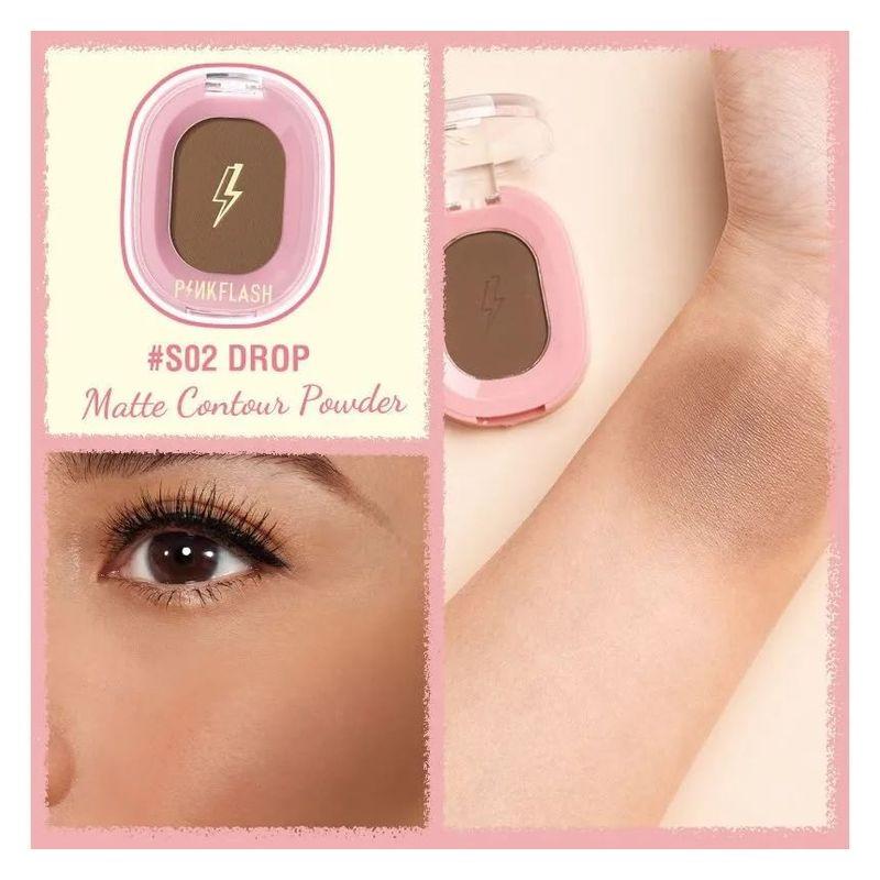 PINKFLASH - Schimmernder Highlighter & Mattes Konturpuder - 4 Farben