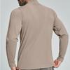 Men S Half Zip Long Sleeve Top For Sports Fitness Casual Hiking
