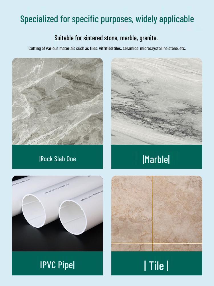 Multi-Functional Angle Grinder Disc for Tile, Steel, Rock, and Marble - Brazed Dry Cutting Blade