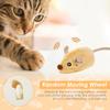 2Pcs Interactive Cat Toys with Feather Tail USB Rechargeable Moving Cat Toy with LED Light Cute Moving Kitten Toys Electric Toys