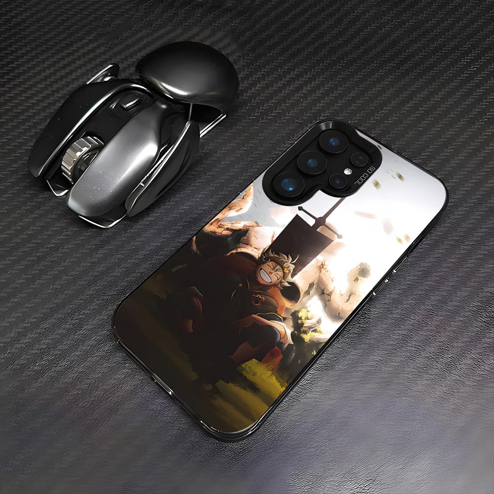 Asta Cartoon B-Black Phone Case For Samsung S26 S25 Plus S20 S20 Plus S22 Ultra S23 FE S21 Plus S21 Ultra Colorful Cover