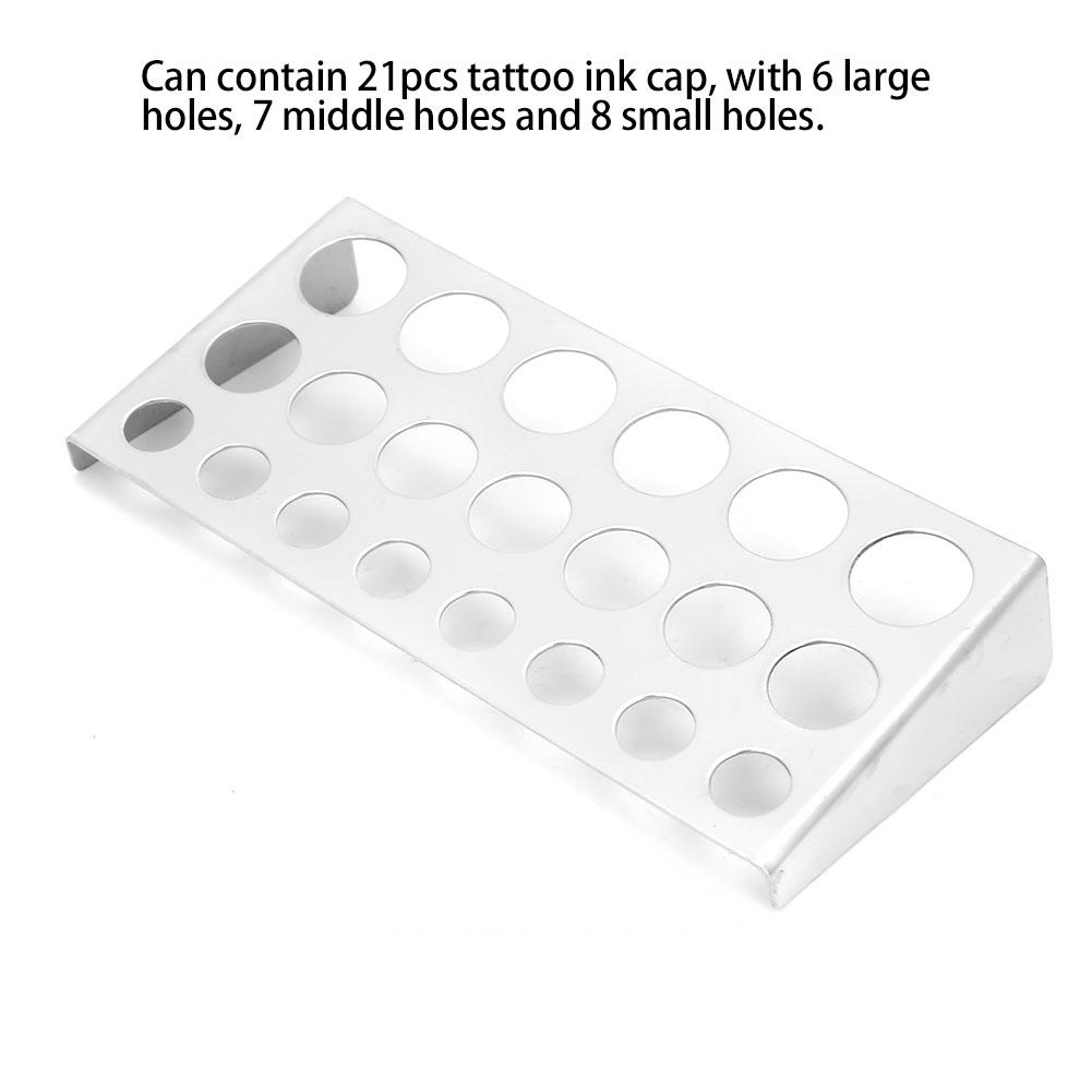 Tattoo Ink Cup Holder 21 Holes Stand Rack Pigment Container Tattoo Kit Accessory
