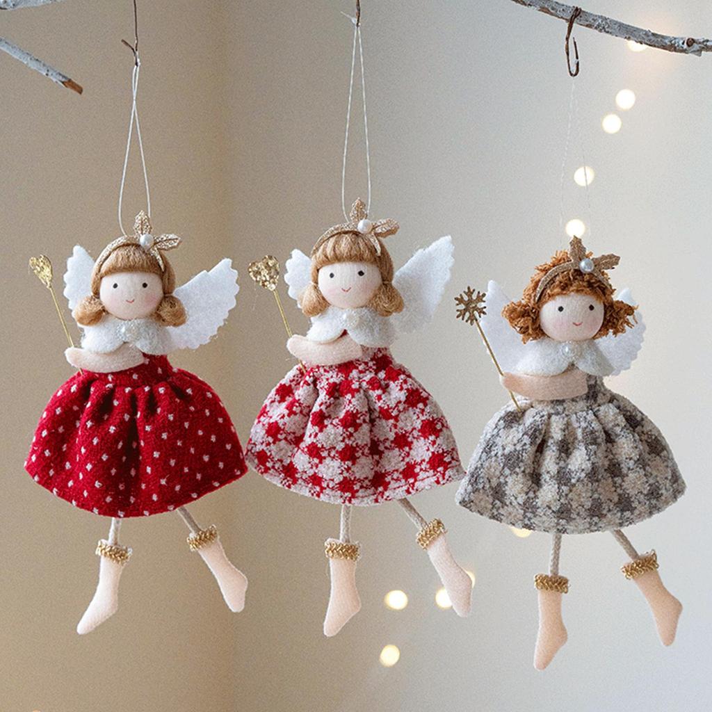 Christmas Tree Hanging Decoration Cute Angel Girl Pendant 2026 New Year Gift 2025 Xmas Navidad Christmas Decor