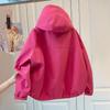 Women's Casual Hooded Workwear Windbreaker Jacket