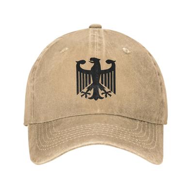 Ležérní kšiltovka s potiskem německého orla Německo Baseballová čepice Unisex Opotřebovaná bavlněná pokrývka hlavy Deutsche Outdoorová Celoroční Cestovní klobouk