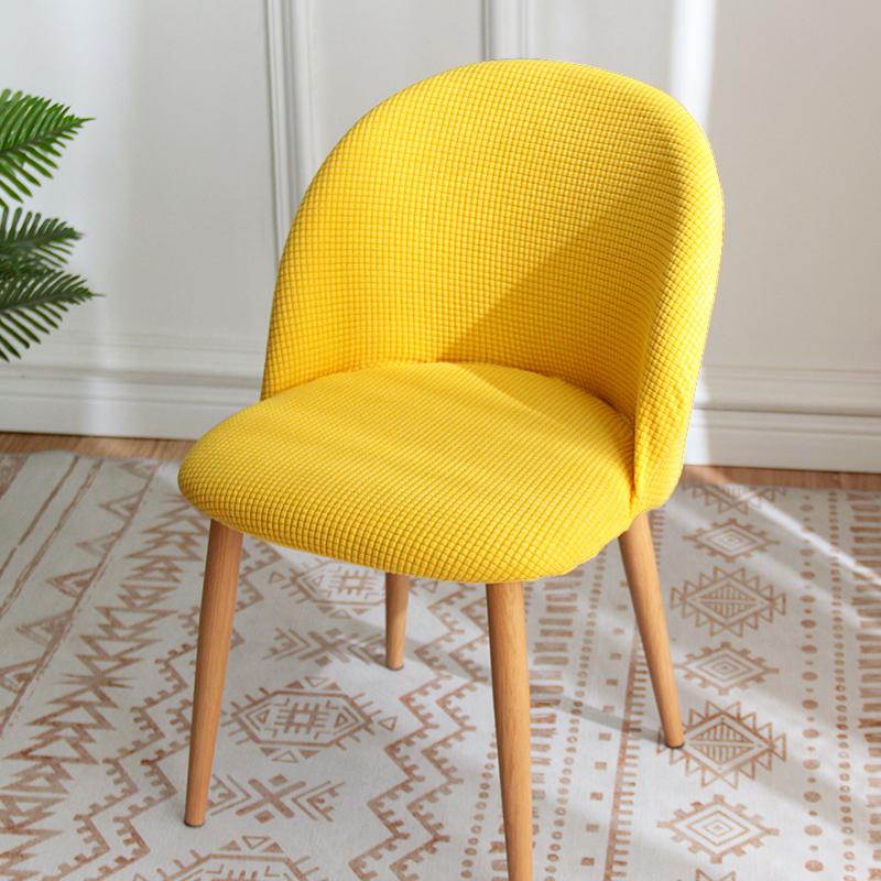 Shell Chair Cover Household Light Luxury Modern Ins Soft Chair Cover Curved Back Chair Set Chair Pass